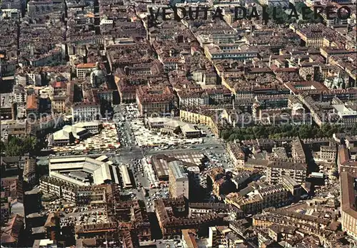 Torino dall aereo Piazza Repubblica Mercato di Porta Palazzo Kat. Torino