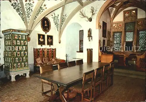 Burg Eltz Fahnensaal im Rodendorfer Haus Kat. Wierschem