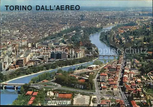 Torino Panorama e fiume Po dall aereo Kat. Torino