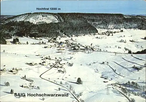 Saig Schwarzwald Luftkurort Wintersportplatz Thorbecke Luftbild Nr G5 6255 Kat. Lenzkirch