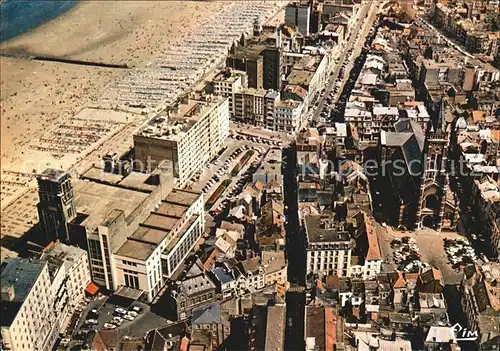 Blankenberge Casino Strand Fliegeraufnahme Kat. 