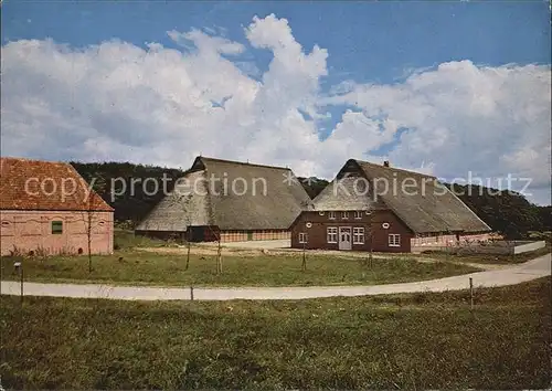 Rammsee Kiel Schleswig Holsteinisches Freilichtmuseum Dithmarsches Bauernhaus aus Lehe 1781 Kat. Kiel