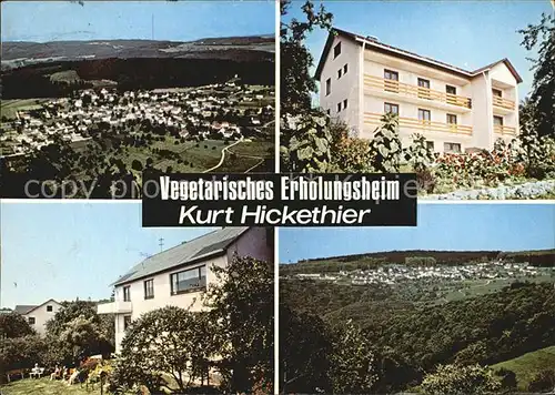 Kemmenau Vegetarisches Erholungsheim Kurt Hickethier Kat. Kemmenau