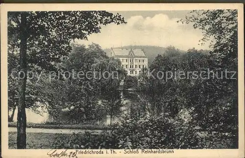 Friedrichroda Schloss Reinhardsbrunn Kat. Friedrichroda