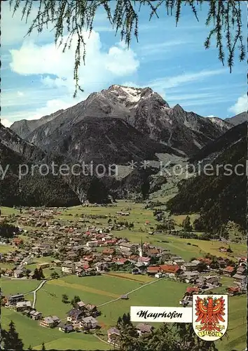 Mayrhofen Zillertal mit Gruenberg und Finkenberg Kat. Mayrhofen