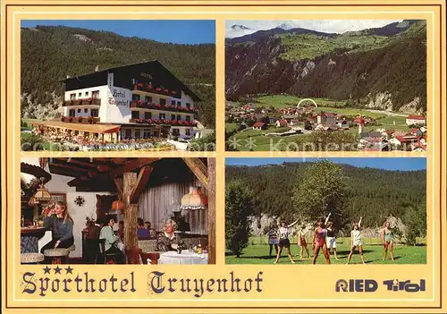 Ried Tirol Sporthotel Truyenhof Gastraum Fitness Panorama