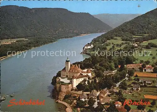 Schoenbuehel Aggsbach Schloss Schoenbuehel Donau Wachau Fliegeraufnahme Kat. Schoenbuehel Aggsbach