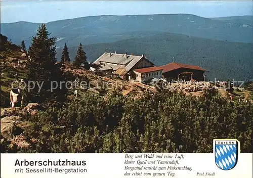 Grosser Arber Arberschutzhaus Kat. Bayerisch Eisenstein