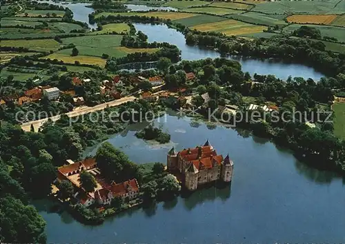 Gluecksburg Ostseebad Fliegeraufnahme Schloss Kat. Gluecksburg (Ostsee)