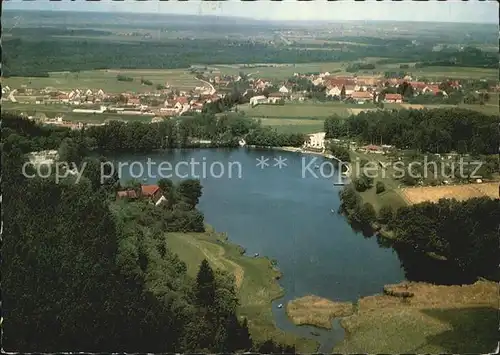 Buxheim Memmingen Fliegeraufnahme Camping am See Kat. Buxheim