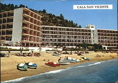 Cala San Vicente Strandpartie mit Hotels Kat. Mallorca