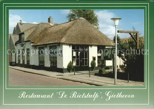 Giethoorn Restaurant De Rieststulp Pension de Beukaker Kat. Steenwijkerland