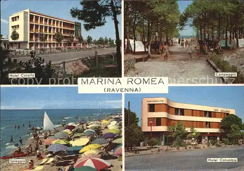 Marina Romea Hotel Corallo und Columbia Campingplatz Strand Kat. Ravenna