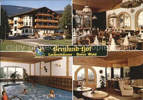 Lackenhaeuser Niederbayern Hotel Restaurant Bergland Hof Kat. Neureichenau