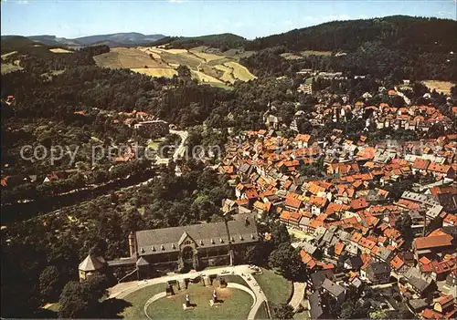 Goslar Fliegeraufnahme Blick auf die Kaiserpfalz Kat. Goslar