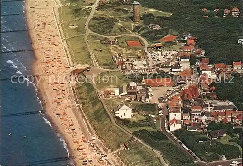 Domburg Fliegeraufnahme mit Strand Kat. Niederlande