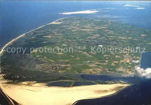 Texel Fliegeraufnahme het eiland Kat. Niederlande