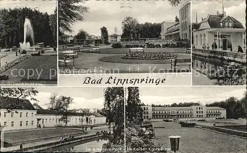 Bad Lippspringe Kaiser Karl Park Arminius Park Kat. Bad Lippspringe