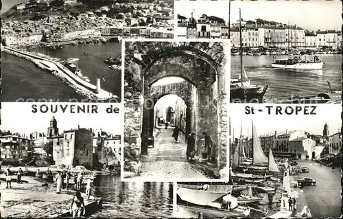 Saint Tropez Var Hafen Tor Bruecke Kat. Saint Tropez