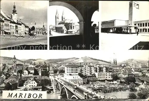 Maribor Marburg Drau Stadtansicht Kat. Maribor