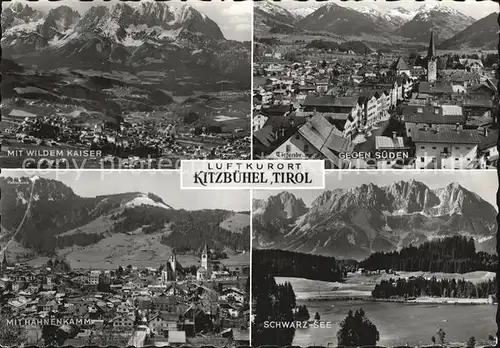Kitzbuehel Tirol Wilder Kaiser Hahnenkamm Schwarz See  Kat. Kitzbuehel