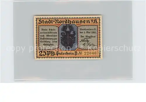 Nordhausen Thueringen Martinsabend 25 Pfennig Kat. Nordhausen Harz