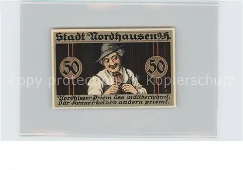 Nordhausen Thueringen Nordhieser Priem 50 Pfennig Kat. Nordhausen Harz