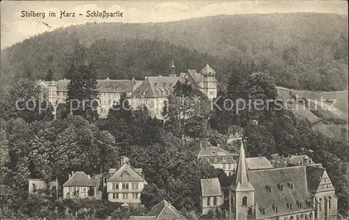 Stolberg Harz Schlosspartie Kat. Stolberg Harz