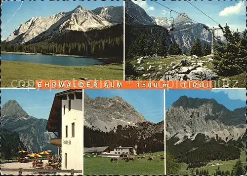 Ehrwald Tirol Negelsee mit Breitkopf Ehrwalder Alm Sonnenspitze Plattspitze Wetterwand