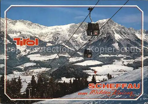 Scheffau Wilden Kaiser Gondelbahn zum Skizirkus Brandstadl Kat. Scheffau am Wilden Kaiser