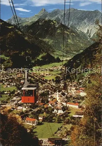 Schruns Vorarlberg Panorama mit Hochjochseilbahn Kat. Schruns