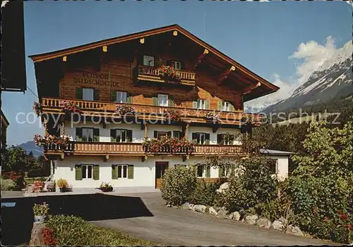 Ellmau Tirol Pension Wildschendt am Wilden Kaiser Kat. Ellmau