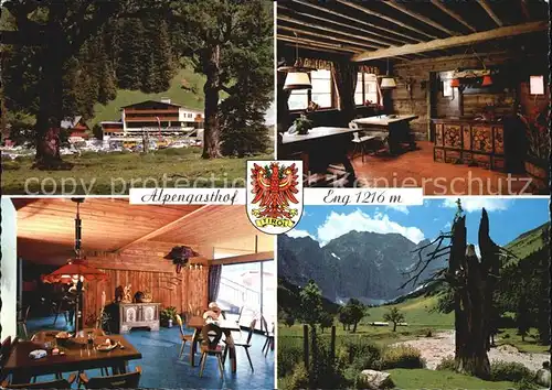 Eng Hinterriss Tirol Alpengasthof Eng Bar Gaststube Panorama