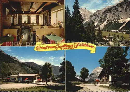 Pertisau Achensee Alpengasthaus Falzthurn Gaststube Sonnjoch Seeberg Lamsen und Sonnjoch Kat. Eben am Achensee