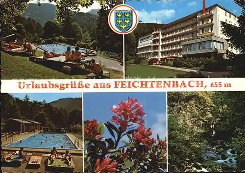 Feichtenbach Karl Maisel Urlaubsheim Schwimmbad Flora Waldpartie Kat. Pernitz