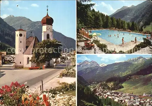 St Anton Arlberg Kirchenpartei Freibad Kat. St. Anton am Arlberg