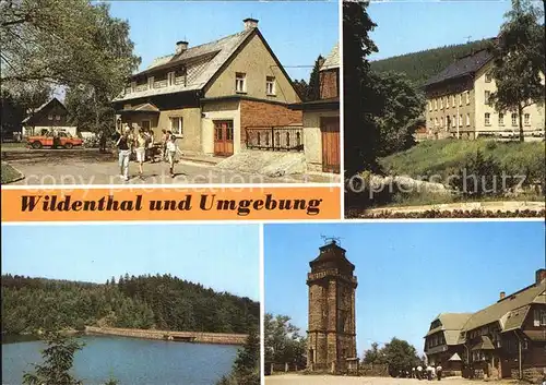 Wildenthal Eibenstock mit Umgebung Berghotel Auersberg Gasthaus Sauschwemme