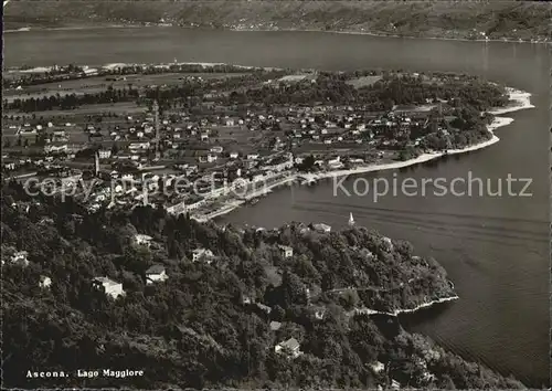 Ascona Lago Maggiore Fliegeraufnahme / Ascona /Bz. Locarno