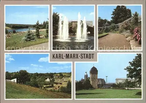 Karl Marx Stadt Pelzmuehle Pavillon Adelsberg Roter Turm Kat. Chemnitz