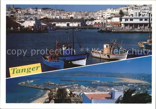 Tanger Tangier Tangiers Gesamtansicht Hafen Kat. Marokko