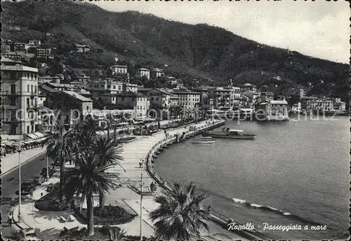 Rapallo Liguria Strandpromenade Kat. Rapallo