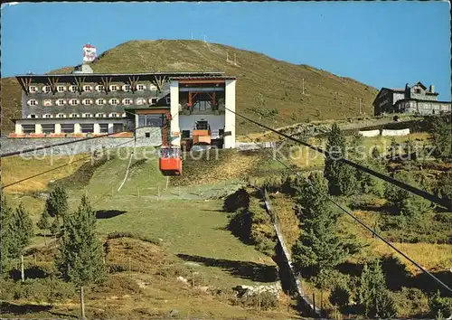 Igls Tirol Patscherkoflbahn mit Berghotel Schutzhaus Gipfellift Kat. Innsbruck