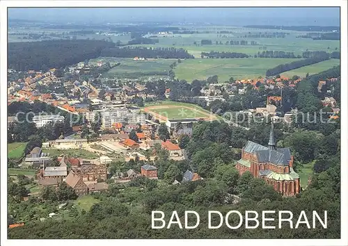 Bad Doberan Fliegeraufnahme mit Muenster und Altstadt Kat. Bad Doberan