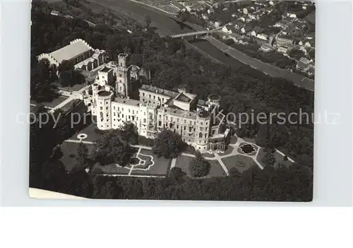 Hluboka Vltavou Fliegeraufnahme Burg Kat. Frauenberg