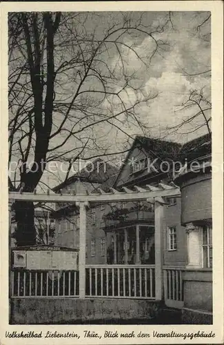 Bad Liebenstein Blick zum Verwaltungsgebaeude Kat. Bad Liebenstein