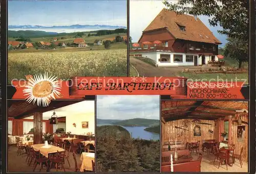 Schoenenbach Schluchsee Cafe Bartlehof Kat. Schluchsee
