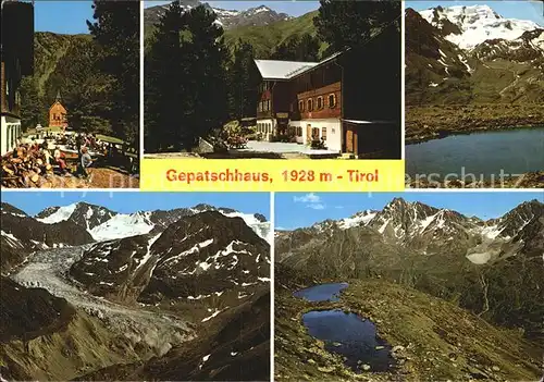 Gepatschhaus Weissseespitze Weisssee oelgrubenjoch Kat. Kaunertal