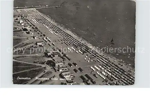 Cesenatico Fliegeraufnahme Strand Kat. Italien