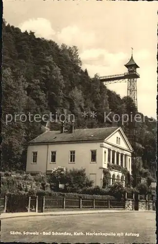 Bad Schandau Katholische Marienkapelle mit Aufzug Kat. Bad Schandau