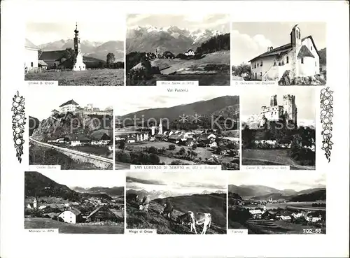 Val Pusteria Suedtirol Chiesa San Croce Maria Sares San Giovanni nell Ospidale Castel Badia San Lorenzo di Sebato Castel San Michele Montale Malga di Onies Flaronz Kat. 